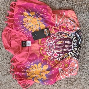 HARLEY-DAVIDSON EMBELLISHED TOP